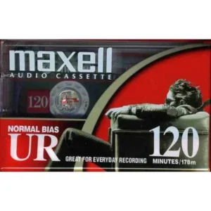 Maxell 108010 Normal Bias Audio Tapes, 120 Minutes