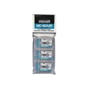 Maxell MC-60 Microcassette tape 3PK