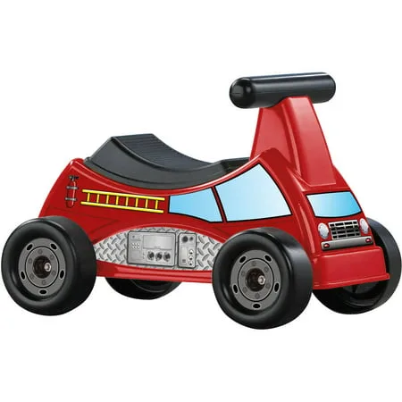 American Plastic Toys Fire Truck Ride-On