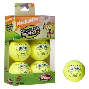 Wilson SpongeBob SquarePants Golf Ball 6-Pack