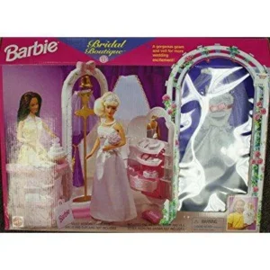 barbie bridal boutique store set with wedding dress play set