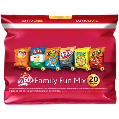 Frito-Lay Family Fun Mix Chips Variety Pack, 20 count, 18.875 oz Bag