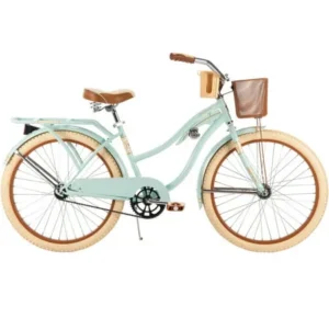 Huffy 24" Nel Lusso Womens' Cruiser Bike with Basket, Mint