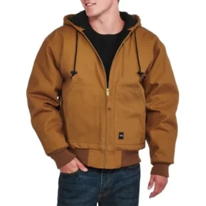 Men's Insulated Duck Hooded Jacket