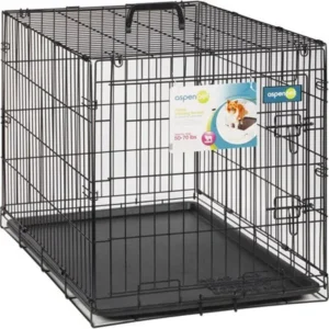 Aspen Pet Single Door Wire Dog Kennel, Medium, 36"L