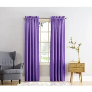Sun Zero Kylee Room-Darkening Energy-Efficient Curtain Panel Available In Multiple Colors And Sizes