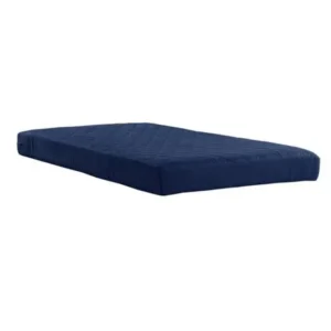 Value 6 Inch Polyester Filled Quilted Top Bunk Bed Mattress, Twin, Navy