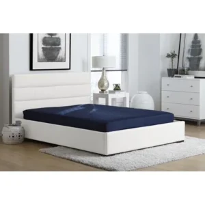 DHP Value 6 Inch Polyester Filled Quilted Top Bunk Bed Mattress, Full, Navy