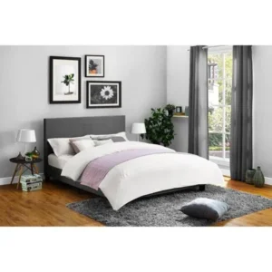 Mainstays Upholstered Bed, Multiple Sizes, Multiple Colors