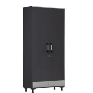 SystemBuild Boss Tall Storage Cabinet, Gray