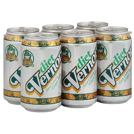 Vernors Diet Ginger Soda, 6ct (Pack of 4)