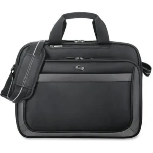 USLCLA1034, US Luggage SOLO Sterling 15.6 Laptop Slim Brief, 1, Black