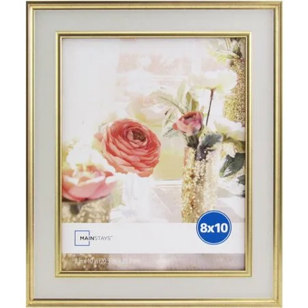 Mainstays Kristoff 8x10 White Gold Picture Frame