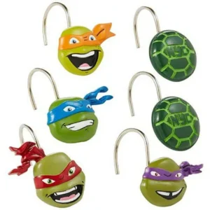 Nickelodeon Teenage Mutant Ninja Turtles Shower Curtain Hooks