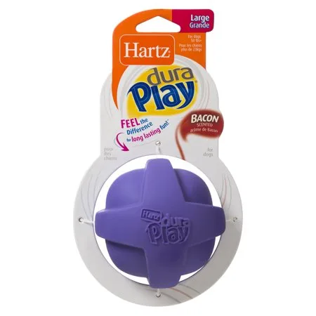 Hartz Dura Play For Dogs Dog Toy, Large, Bacon Scented