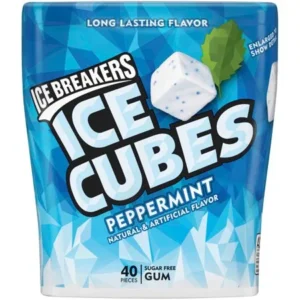 Ice BreakersÂ® Ice Cubes Peppermint Sugar Free Gum 40 ct Pack