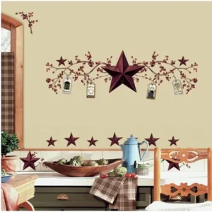 RoomMates Country Stars and Berries Peel and Stick Wall Decals