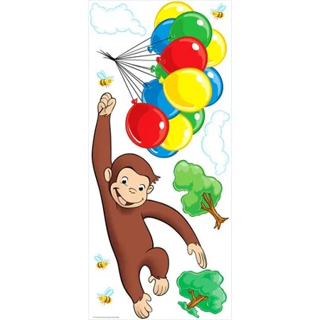 RoomMates - Curious George Peel & Stick Giant Wall Decal
