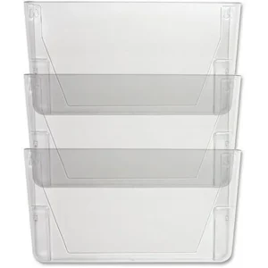 Sparco Stak-A-File Vertical Filing Systems, Clear, 3-Pack