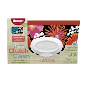 Huggies Natural Care Clutch n Clean Baby Wipes, Refillable (32 ct)