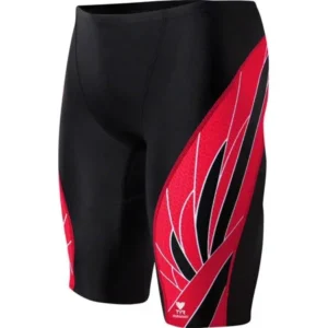 TYR Phoenix Splice Jammer Men's Swimsuit: Black/Red 38