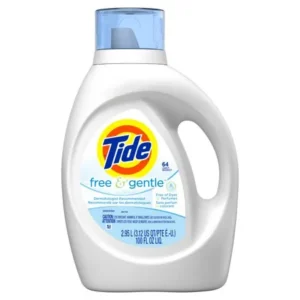 Tide Free & Gentle Non-HE, Liquid Laundry Detergent, 100 Fl Oz 64 loads
