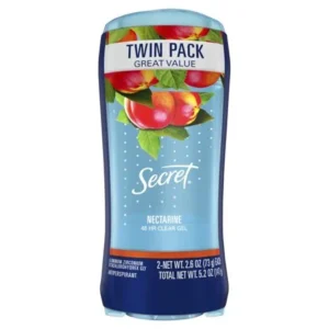 Secret Fresh Antiperspirant Deodorant Clear Gel Nectarine 2.6 oz, 2 Pack