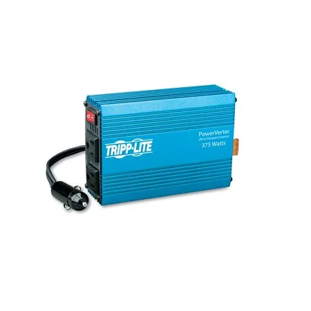 Tripp Lite PowerVerter 375W Inverter, 12V DC Input/120V AC Output, 2 Outlets