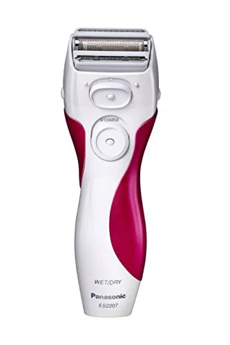 Panasonic ES2207P Ladies Electric Shaver, 3-Blade Cordless Womenâ€™s Electric Razor with Pop-Up Trimmer, Use Wet or Dry