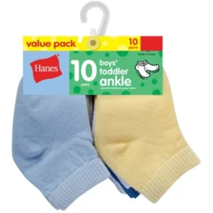 Hanes Newborn Baby Boy Ankle Socks - 10 Pack