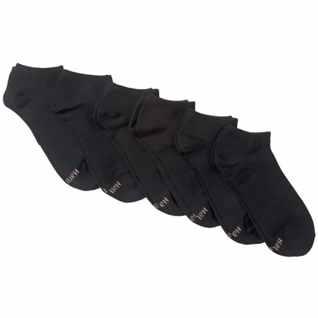Hanes Women's ComfortBlend Lightweight Low Cut Socks - Extended Sizes - 6 Pair