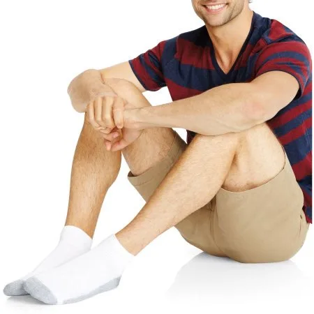 Men's Big & Tall Cushion FreshIQ Ankle Socks 12-Pack