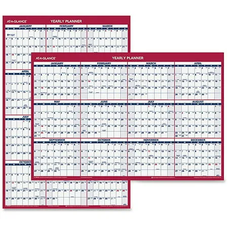 At-A-Glance Reversible Yearly Wall Calendar