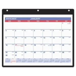 Monthly Desk/wall Calendar, 11 X 8 1/4, White, 2017