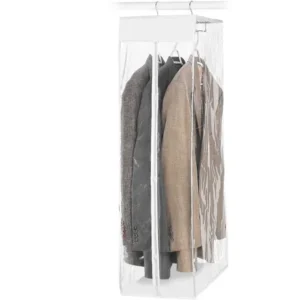 Whitmor Short Zippered Garment Bag - Closet - 20" x 12" x 42" - White