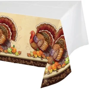 Thanksgiving Splendor Plastic Tablecloth