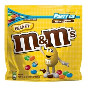 M's Milk Chocolate Coated Candy w/Peanut Center, 42oz Pack