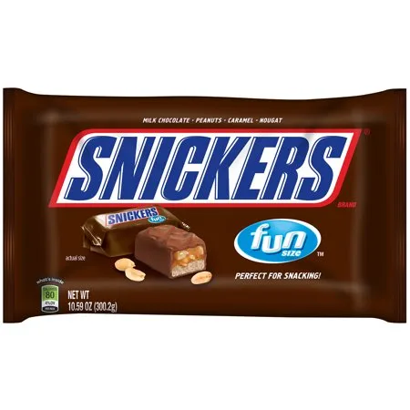 Snickers Packed W/Peanuts Fun Size Chocolate, 10.6 oz
