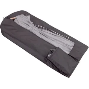 Household Essentials 54" Garment Dress Bag with Shoulder Strap, Black