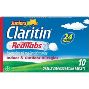 Junior's Claritin 24 Hour Non-Drowsy Allergy Relief RediTabs, 10mg, 10 Ct