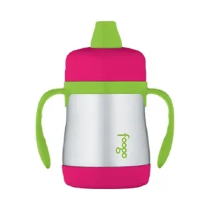 THERMOS FOOGO 7OZ SIPPY CUP W/ HANDLES WATERMELON/GREEN