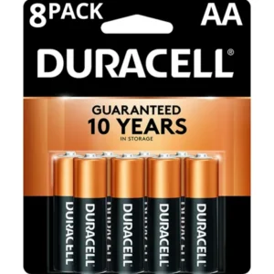 Duracell 1.5V Coppertop Alkaline AA Batteries 8 Pack