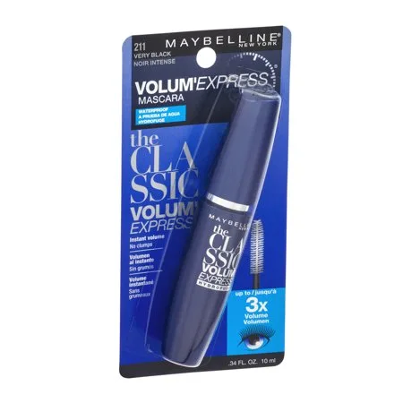 Maybelline Volume'Express 211 Very Black Mascara, 0.34 FL OZ