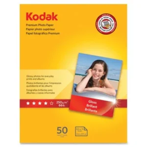 Kodak Premium Photo Paper, White, 50 / Pack (Quantity)