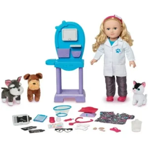 My Life As 18" Doll of the Year Veterinarian Doll Play Set, Blonde Hair