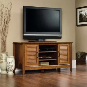 Sauder Select Panel TV Stand for TVs up to 47", Milled Cherry Finish
