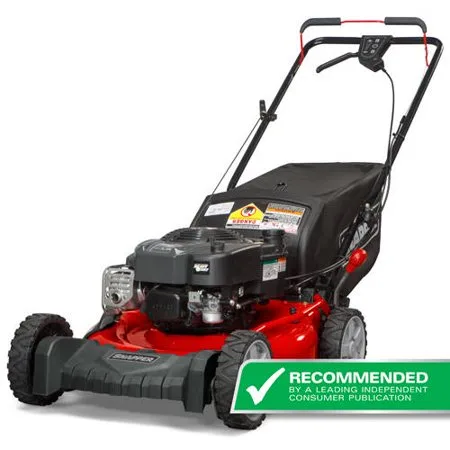 "Snapper 21"" Gas Rear Wheel Drive Self-Propelled Mower with Side Discharge, Mulching, Rear Bag"