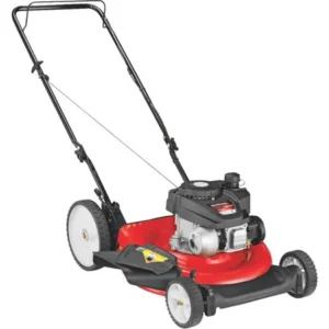 "Yard Machines 21"" Gas Push Lawn Mower with Side Discharge, Mulching and High Rear Wheel"