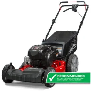 "Snapper 21"" Self Propelled Gas Mower with Side Discharge, Mulching, Rear Bag and Rear High Wheel"