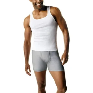 Mens ComfortSoft White Tagless Tank Value 8-Pack